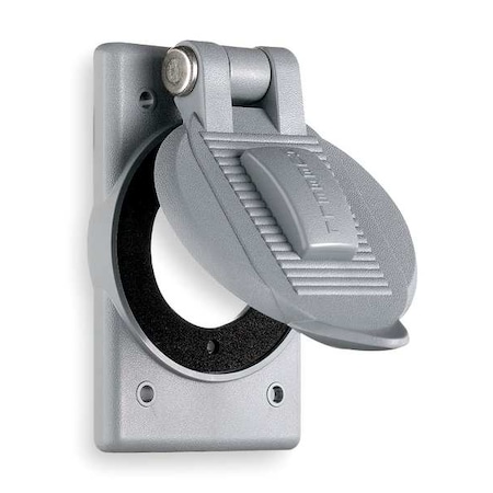 Hubbell Wiring Device-Kellems Weatherproof Cover, Outlet Box Type, 1 Gang, Polyester, Thermoplastic Reinforced WP2