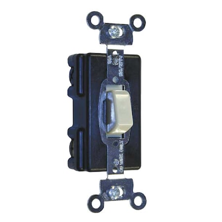 Hubbell Wiring Device-Kellems Wall Swtch, 4-Way, 120/277V, 20A, Ivry, Press HBL1284I