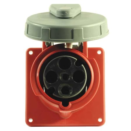 Hubbell Wiring Device-Kellems Pin and Sleeve Receptacle, 32A, 380/415V HBL432R6W