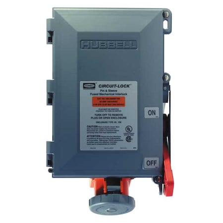 Hubbell Wiring Device-Kellems Mechanical Interlock HBL460MIF12W