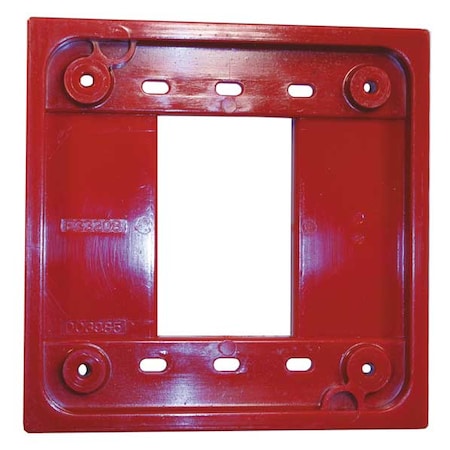 Hubbell Wiring Device-Kellems 4-PLEX Accessory, Number of Gangs: 1 and 2 Polycarbonate, Red HBL4APR