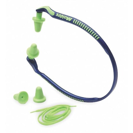 MOLDEX Jazzband Reusable Foam Ear Plugs, Bell Shape, 25 dB, Green 6506