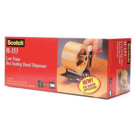 Scotch Tape Dispenser, 3 in Max. Tape Width. 5 1/6 in Tape Core Dia, Pistol, Plastic, Tan H153