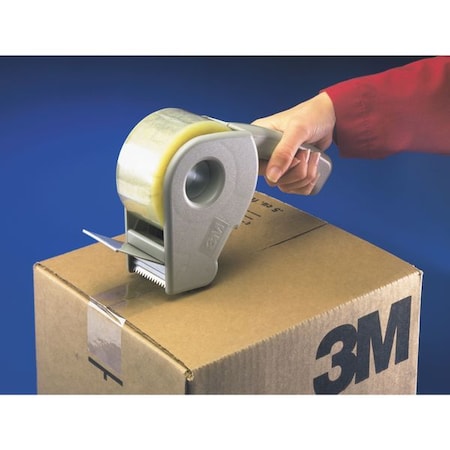 Scotch Handheld Tape Dispenser, 2 in Max. Tape Width, 3 in Tape Core Dia., Pistol, Plastic, Gray H190
