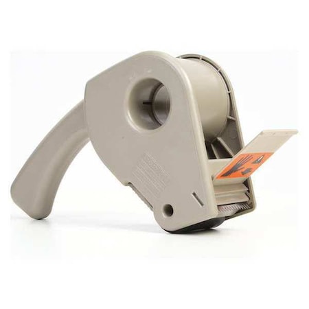 Scotch Tape Dispenser, 2 in Max. Tape Width. 5 1/6 in Tape Core Dia, Pistol, Plastic, Gray H190