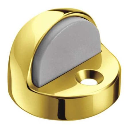 Rockwood Dome Door Stop, Cast Brass, 1-1/2"H 443.3