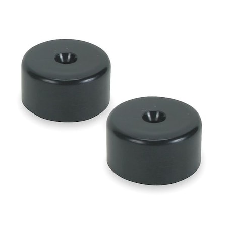 Zoro Select Mag Door Holder, Nylon, Black, Wall/Floor 3EHW6