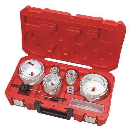 Milwaukee Tool Master Plumbers Hole Dozer Bi-Metal Hole Saw Kit (18 Piece) 49-22-4155