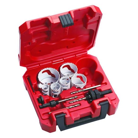 Milwaukee Tool Plumbers Hole Dozer Bi-Metal Hole Saw Kit (10 Piece) 49-22-4145
