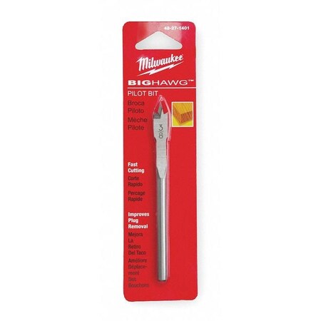 Milwaukee Tool Big Hawg ® Pilot Bit, Shank 1/4 In 48-27-1401