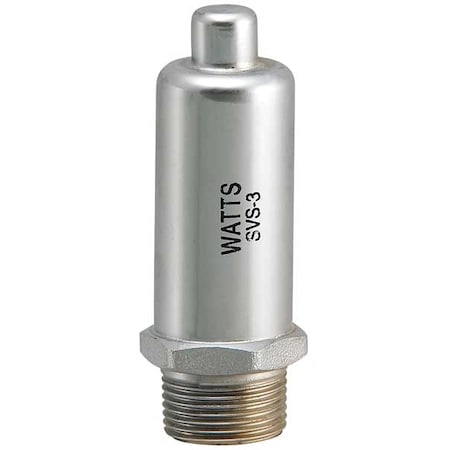 Watts Steam Vent Valve, Non-Adj, Straight, 3/4 In 3/4 SVS 3 3/4mipx1/2fip