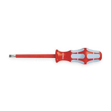 WERA Insulated Slotted Screwdriver 1/8 in Round 05022729001