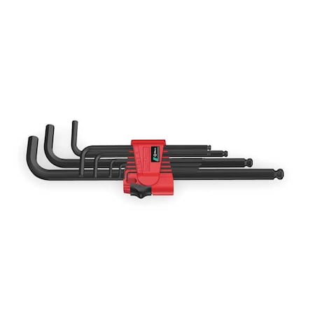 Wera 9 Piece Metric L-Shape Hex Key Set, 05022086001 05022086001