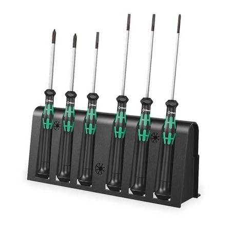 Wera Precision Screwdriver Set, Sl/Ph, 6 pcs. 05118152001