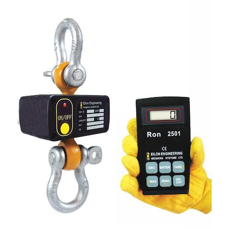 Ron Crane Scales Crane Dynamometer, 5-2/7 In. H, Steel RON 2501-S10CC