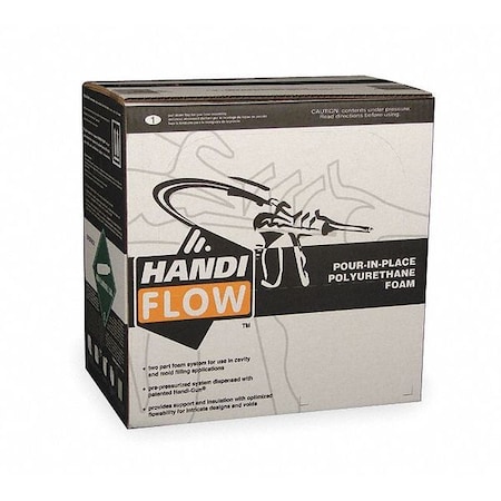 Handi-Flow Multipurpose/Construction Insulating Spray Foam Sealant, 37.8 lb, Aerosol Can, Yellow/White P10742G