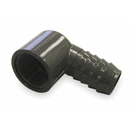 Spears 1-1/4" Barbed x FNPT PVC 90 Degree Elbow Sched 40 1407-012