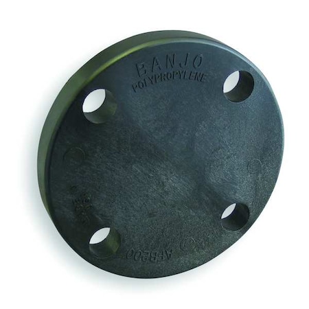 Banjo Blind Flange, Polypropylene, 2", Class 150, 150 psi Max Pressure AFB200