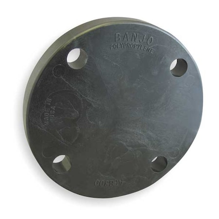 Banjo Blind Flange, Polypropylene, 3", Class 150, 150 psi Max Pressure AFB300