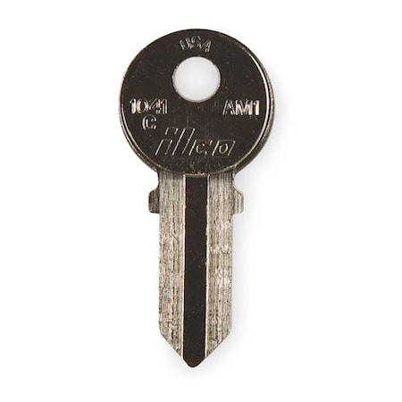 Kaba Ilco Key Blank, Brass, American Lock, PK10 1041C-AM1