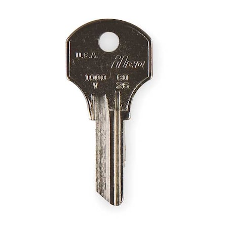 Kaba Ilco Key Blank, Brass, CCL, Pins 6, PK10 1000V-CO26