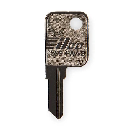 Kaba Ilco Key Blank, Brass, Hayworth Lock, PK10 1599-HAW3