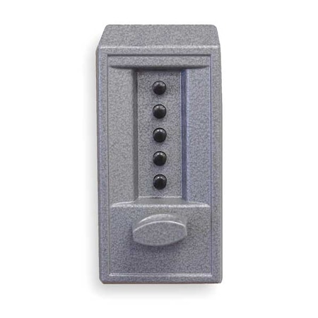 Simplex Push Button Lock, Entry, Gray Powder Paint 62048641