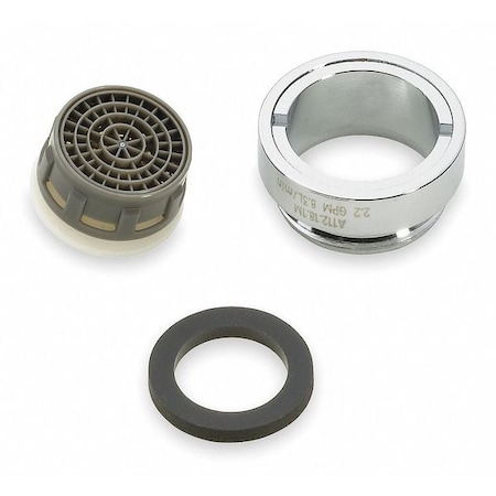 Sloan 2.2 gpm Outlet, M24 Thread Size, Chrome, Metal, Plastic, Rubber SFP-24