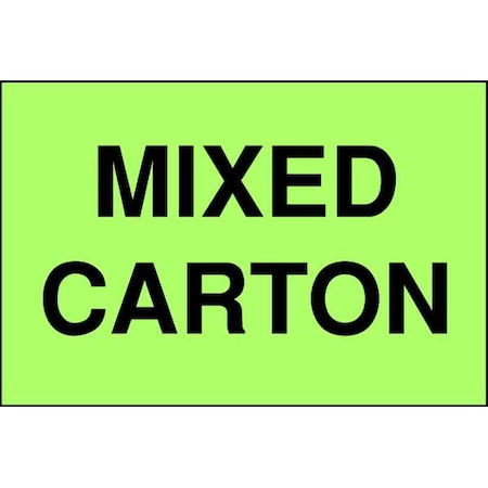 Tapecase 2" x 3" Adhesive Back Shipping Labels, Mixed Carton, Pk500 16U888