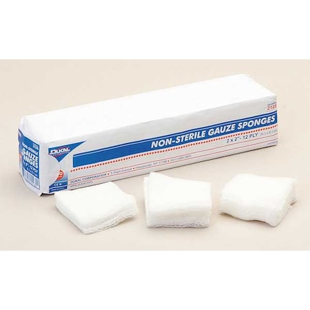 North Gauze Sponge, White, Gauze, Bulk, PK200 074122