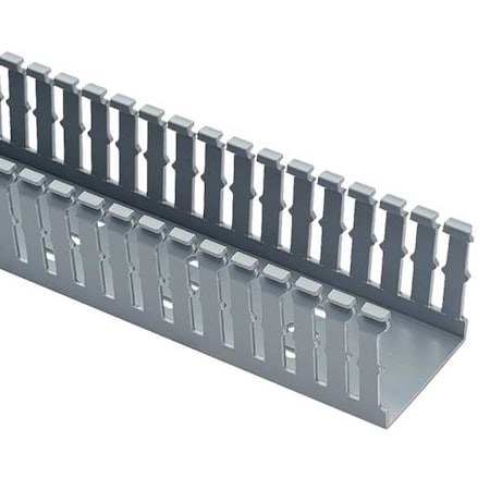 PANDUIT Wire Duct, Narrow Slot, Gray, 1.75 W x 3 D F1.5X3LG6