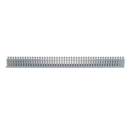 PANDUIT Wire Duct, Narrow Slot, Gray, 1.26 W x 2 D F1X2LG6