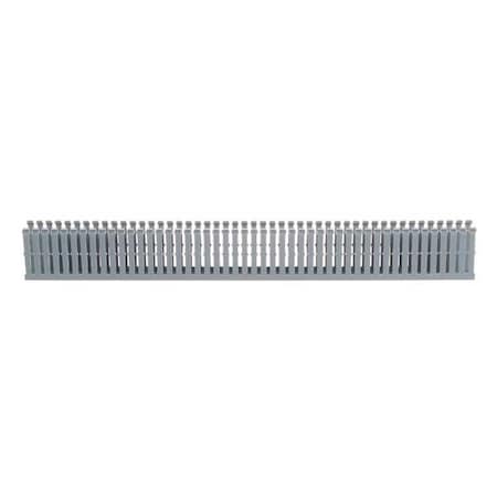 PANDUIT Wire Duct, Narrow Slot, Gray, 1.26 W x 3 D F1X3LG6