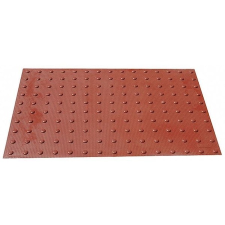 Ultratech Retrofit ADA Warning Pad Urethane Red, 2 ft W x 4 ft L, 3/8 in Thick 761
