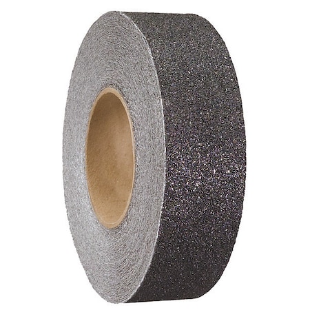 Zoro Select Anti-Slip Tape Aluminum oxide 60 Grit Size, Black, 2" W x 60 ft. L, 42 mil Thick GRAN1351