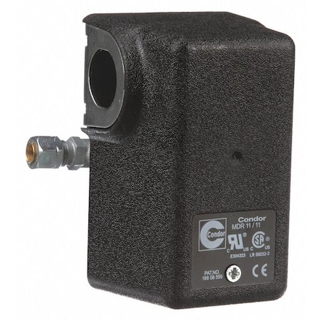 Condor Usa Pressure Switch, Standard, DPST, 1 Ports, 1/4" FNPT, 20 to 105 psi Range 11EAXE