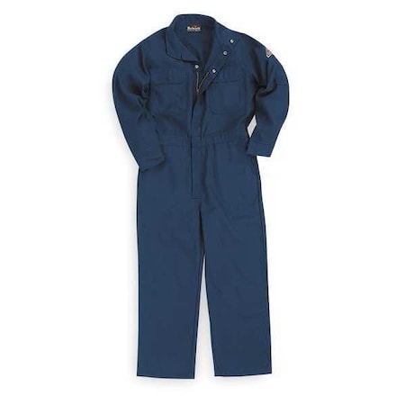 Bulwark Coverall, 5.2 cal/sq cm ATPV, 2XL, 32 in Inseam, Nomex(R) IIIA, Zipper CNB6NV LN 50