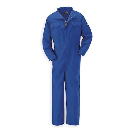 Bulwark Coverall, 4.4 cal/sq cm ATPV, M, 30 in Inseam, Nomex(R) IIIA, Zipper CNB2RB RG 40