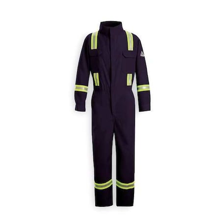 Bulwark Coverall, 5.2 cal/sq cm ATPV, 2XL, 32 in Inseam, Nomex(R) IIIA, Zipper CNBTNV LN 50