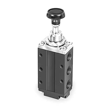 Parker Manual Air Control Valve, 4-Way, 1/4In NPT 520431000