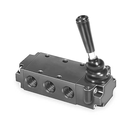 Parker Manual Air Control Valve, 4-Way, 1/4In NPT 520811000