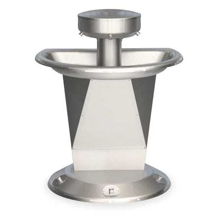 Bradley -, Semicircular, Shallow Bowl Wash Fountain S93-628