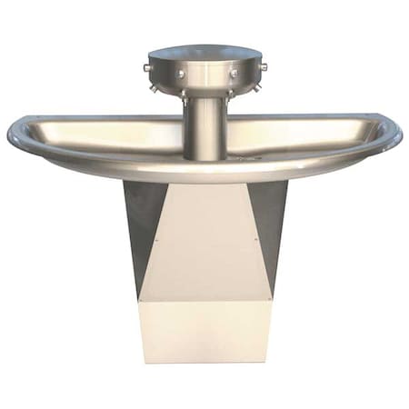 Bradley -, Semicircular, Shallow Bowl Wash Fountain S93-649