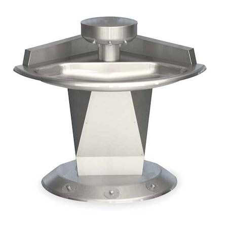Bradley -, Corner, Shallow Bowl Wash Fountain S93-643