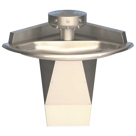 Bradley -, Corner, Shallow Bowl Wash Fountain S93-651