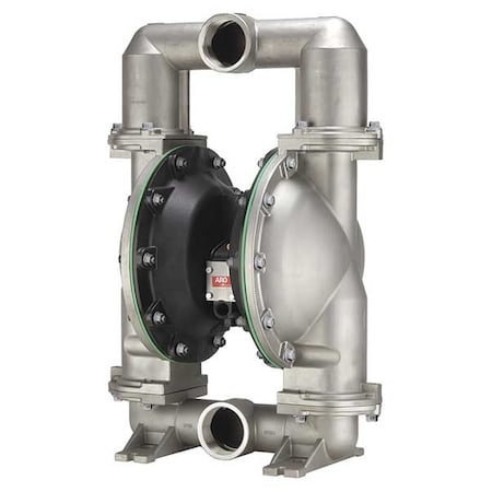 Aro Double Diaphragm Pump, Stainless steel, Air Operated, PTFE, 237 GPM 66630B-244-C