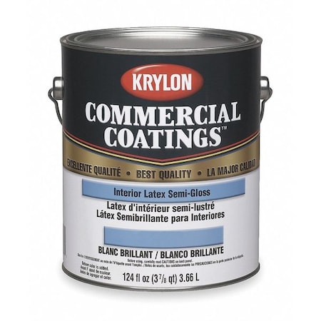 Krylon Interior Paint, Semi-gloss, 1 gal. K21310261-16