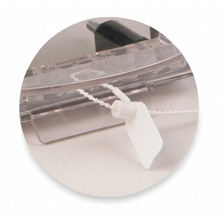Safety Technology International Pull Tight Seal, 5 In, Plastic, White, PK5 STI-6515