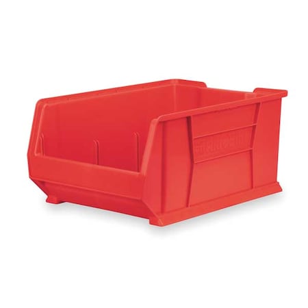 Akro-Mils Storage Bin, Plastic, Red, 11 in H, 16 1/2 in W, 23 7/8 in L 30288RED
