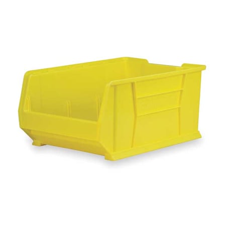 Akro-Mils Storage Bin, Plastic, Yellow, 11 in H, 16 1/2 in W, 29 7/8 in L 30293YELLO